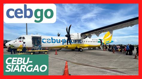 DIVERSION To CEBU CEBGO Cebu To Siargao ATR72 FLIGHT REVIEW YouTube