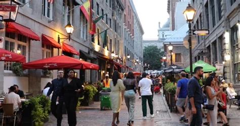 Beautiful view of Old Montreal streets i... | Stock Video | Pond5