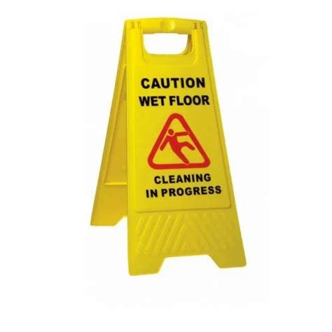 Yellow Plastic Caution Board At Rs 250piece In New Delhi Id 21892039555