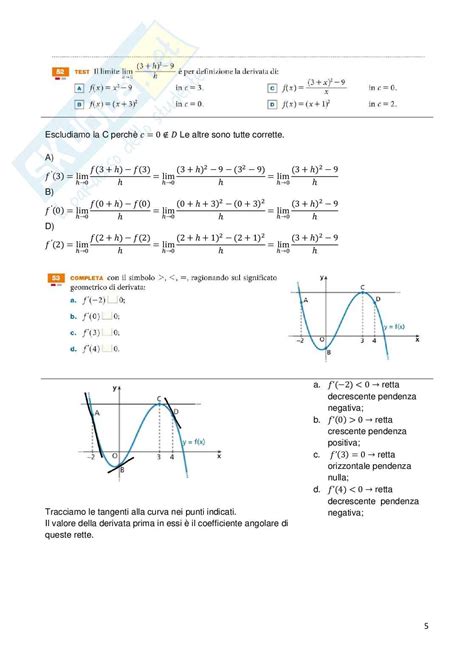 Analisi Matematica Le Derivate Esercizi Svolti