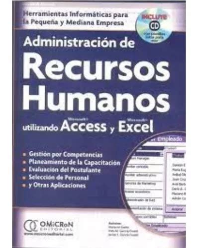 Administracion De Recursos Humanos Utilizando Access Y Excel De Gaito