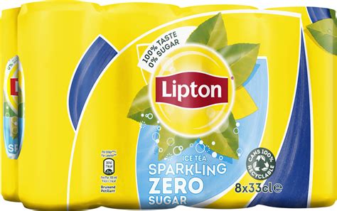 Drinxit Be LIPTON ICE TEA ZERO 8X33CL SLEEK BLIK