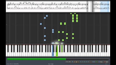 Super Mario Bros Overworld Synthesia Piano Tutorial Midi Youtube