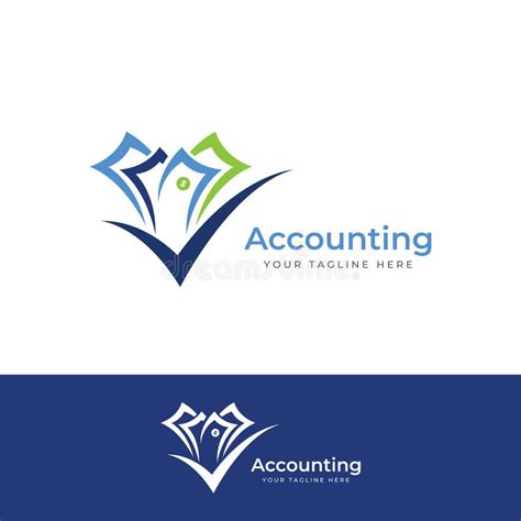 Financial Accounting Logo With Check Mark For Financial Accounting