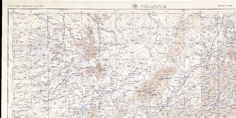 Topographic map of Palanpur, India 1954 | Soar