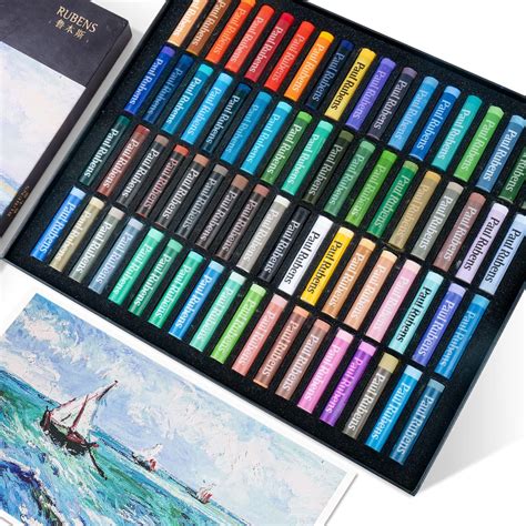 Paul Rubens Oil Pastels Set, 72 Colours Soft Pastels, Vibrant and ...