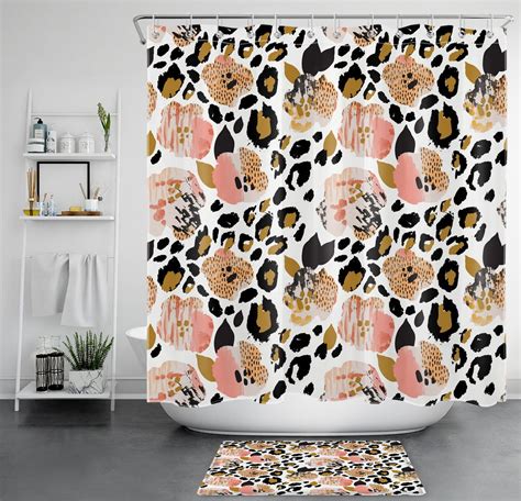 Chic Floral Shower Curtain Elevate Your Bathroom Decor With Striking