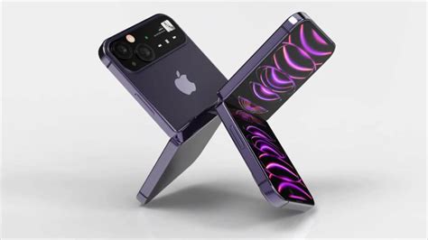 Iphone Flip Appeared In A Render With Dual Screens