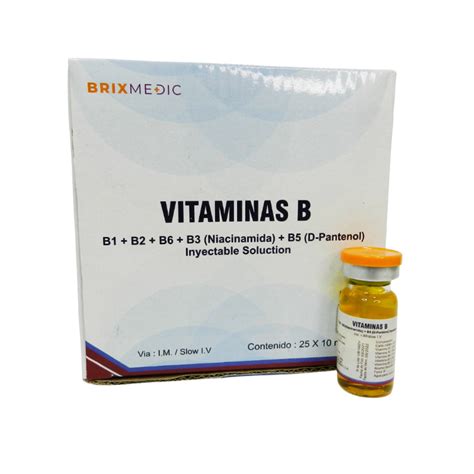 VITAMINAS B B1 B6 B12 INYECTABLE IP Brix Medic Productos farmacéuticos