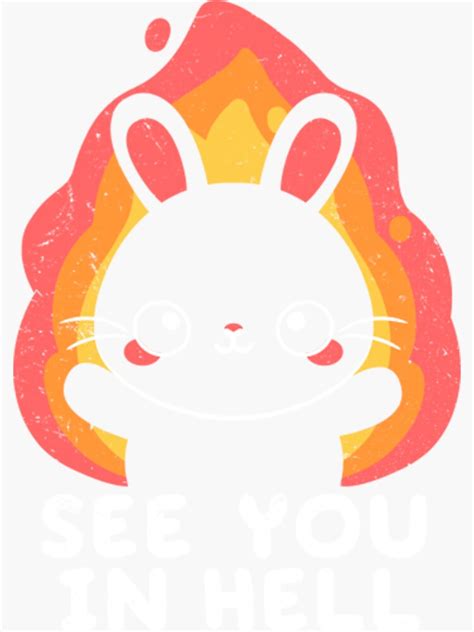 See You In Hell Sticker For Sale By Suejohnson Redbubble