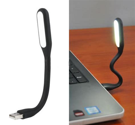 Портативна USB лампа підсвітка для ноутбука Led Plastic Light Black ...