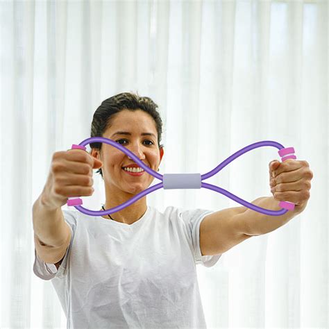 8 Resistance Band Yoga Resistance Band with Handles, 8 Pull Rope Figure
