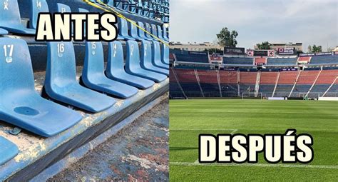 Los Cambios Del Estadio Ciudad De Los Deportes Previo Al Juego De Cruz Azul