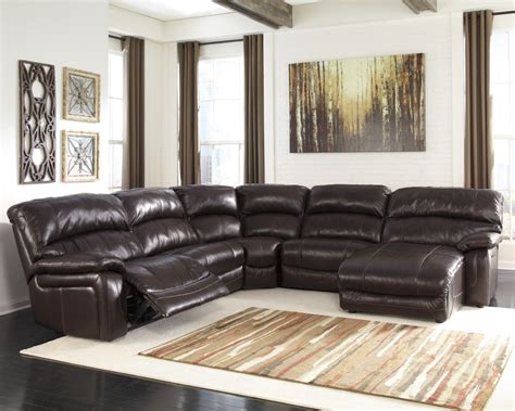 Damacio Dark Brown 5 Pc Raf Power Chaise Sectional U9820019046