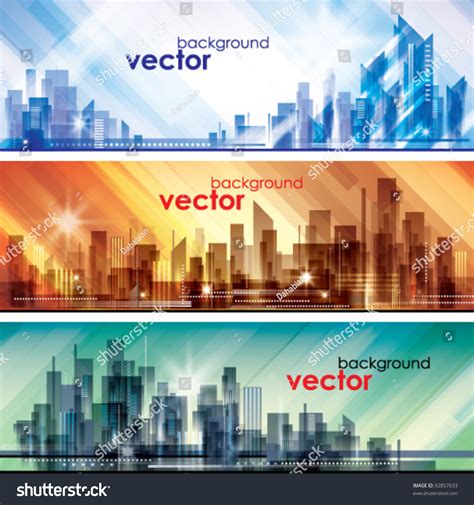 City Skylines Stock Vector (Royalty Free) 92857633 | Shutterstock