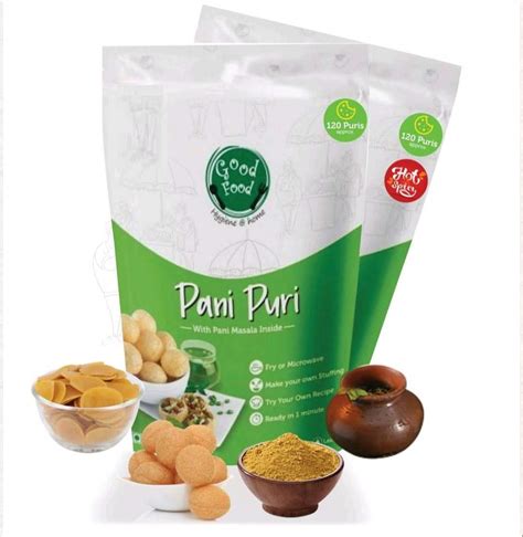 Good Food Dry Ready To Fry Atta Pani Puri Kit Combo With Masala