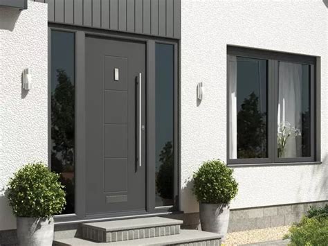 Grey Front Doors Grey Composite UPVC Doors At Hazlemere