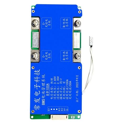 8S 24V 100A LiFePO4 Battery Protection Board BMS Battery Board For UPS