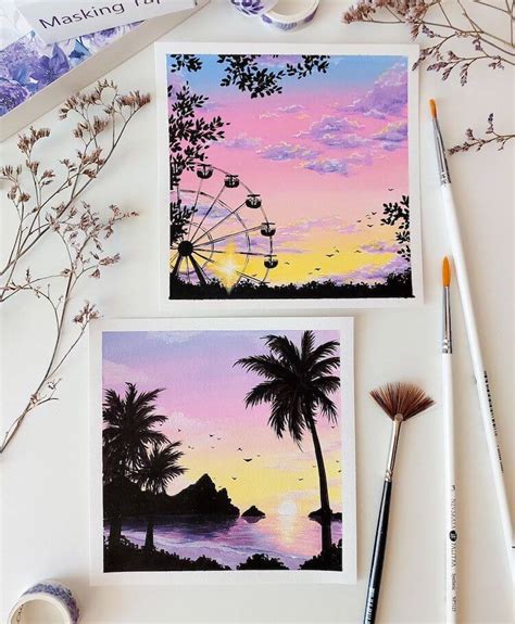 Beautiful Sunset Painting Ideas - Beautiful Dawn Designs