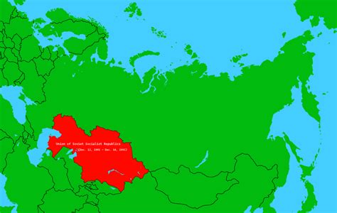 Map of the Union of Soviet Socialist Republics (December 12th, 1991 to December 16th, 1991) : r/Maps