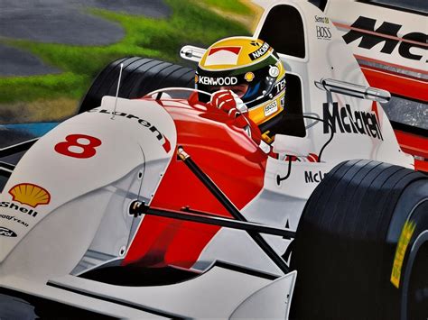 Ayrton Senna F1 122 X 81 5 Cms Canvas Art Print By Colin Carter EBay