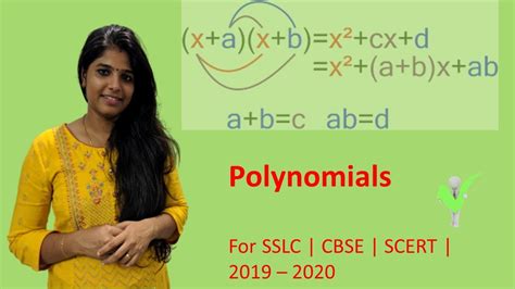 Polynomials Basic Concept Of Polynomials Sslc Cbse Scert Part