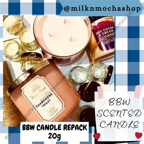 BBW CANDLE SAMPLE BBW CANDLE MELTS BBW WHITE BARN SCENTED CANDLE REPACK TRIAL SIZE YOURE