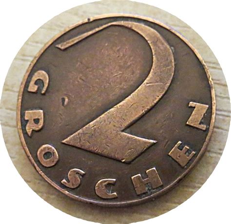 2 Groschen 1922 1926 1929 1936 1 Republik Österreich