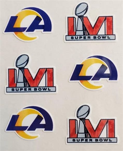 2022 LA Rams Super Bowl Face-Cals - 606524121223