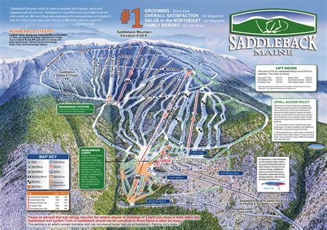 Saddleback Ski Resort Trail Map | Maine Ski Resort Maps