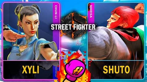 Street Fighter 6 Xyli CHUN LI VS Shuto MARISA スト6 SF6 4K 60