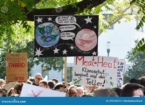 German Protest Signs Held Up by Young People during Global Climate ...