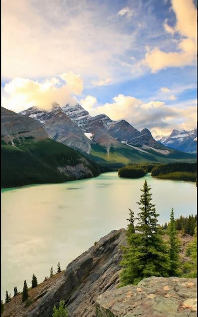 Premium Photo Majestic Mountain Range Tranquil Scene Canadian Freedom