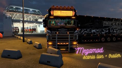 Share Special Megamod Trailer Scania Lion V8 164l ~ V 1 48 Youtube