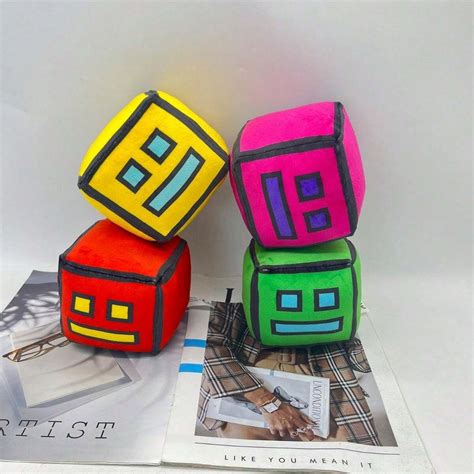 Geometry Dash Plush Toy Figure Video Game Peripheral Doll for Sale New ...