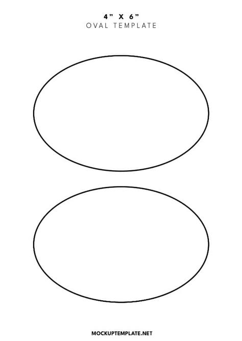 Best Free Printable Oval Templates Pdf Word