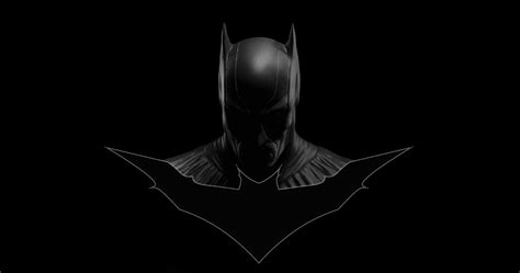 Batman logo #Batman #black simple background DC Comics #superhero #gray #8K #wallpaper # ...