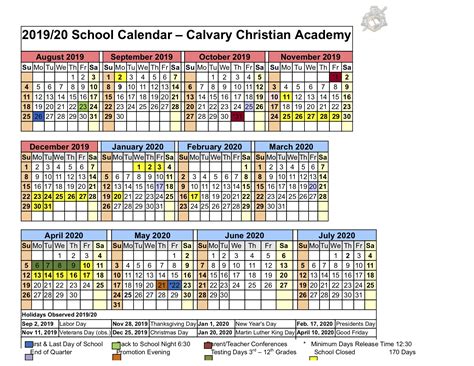 CCA: Year Calendar — Calvary Chapel Red Bluff