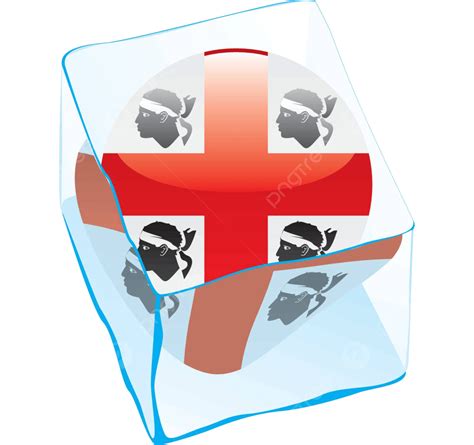 Sardinia Button Flag Frozen In Ice Cube Clip Art Insignia Sardinia ...