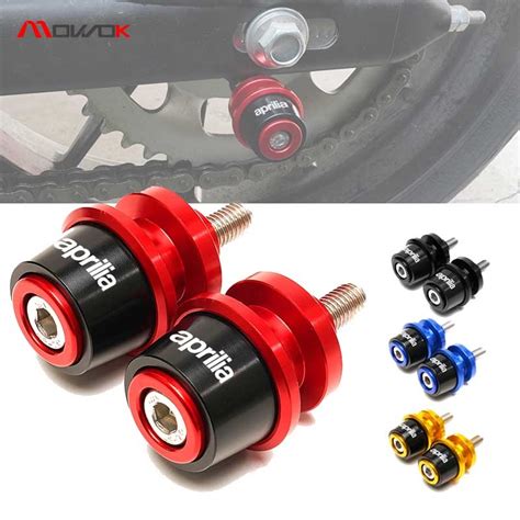 CNC 6mm Swing Arm Spools Sliders For Aprilia RS50 RS250 RSV RSV4 RS125