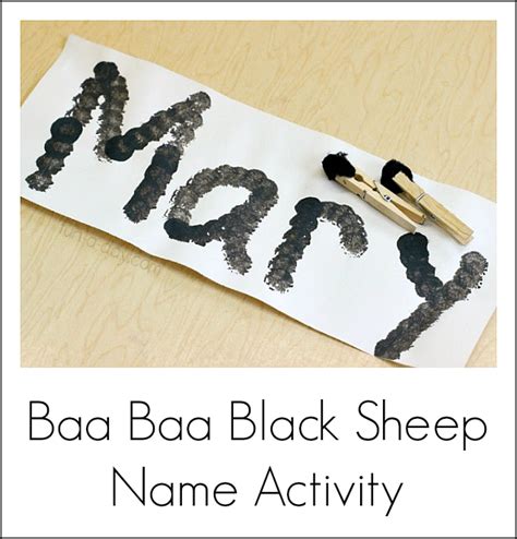 Nursery Rhyme Activities for Baa Baa Black Sheep - Fun-A-Day!