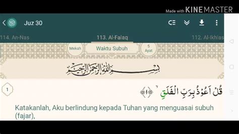 Al Falaq Terjemahan Alquran Bahasa Indonesia Surah Al Falaq