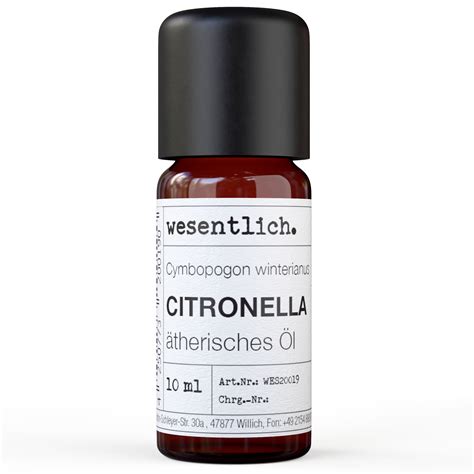 Citronella ätherisches Öl von wesentlich 10 ml Shop Apotheke