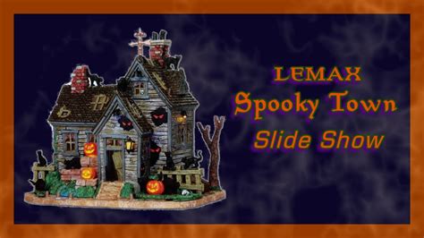 Lemax Spooky Town Slideshow Set To Halloween Music Youtube