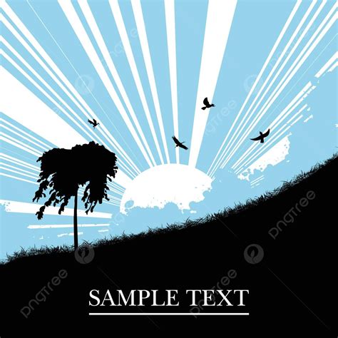 Sunset Landscape Clouds Clipart Color Vector Clouds Clipart Color