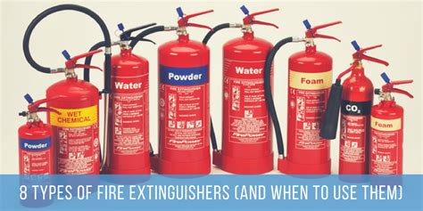 8 Types of Fire Extinguisher (And When to Use Them) - ePACT