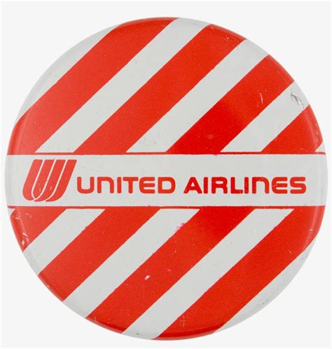 United Airlines Vintage United Airlines Red White Striped Metal