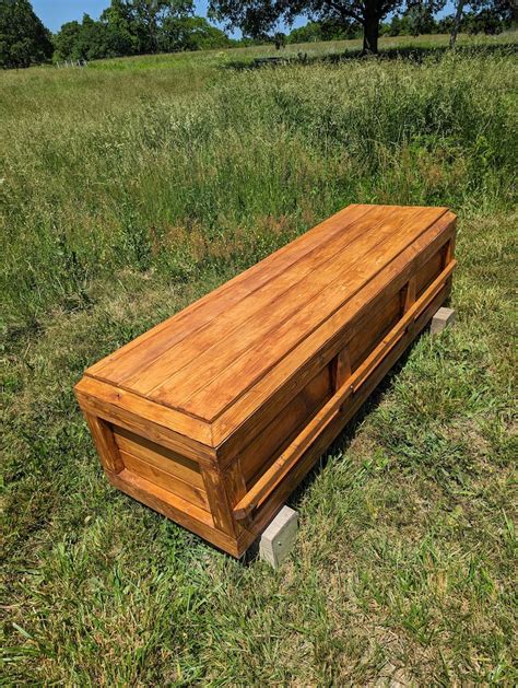 Handcrafted Custom Wood Coffin for Burial and Funeral - Etsy