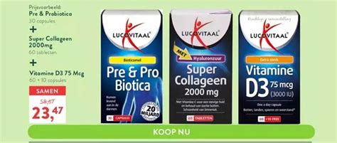 Lucovitaal Pre Probiotica Super Collageen Mg Vitamine D