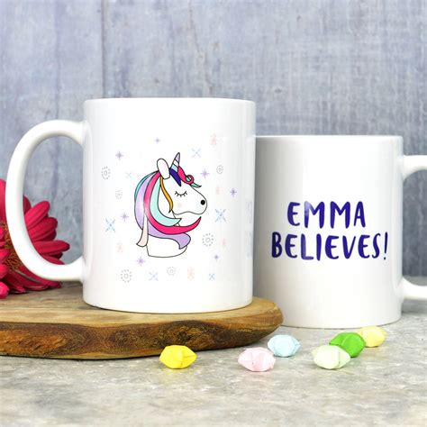 Personalised Unicorn Mug By Pink And Turquoise